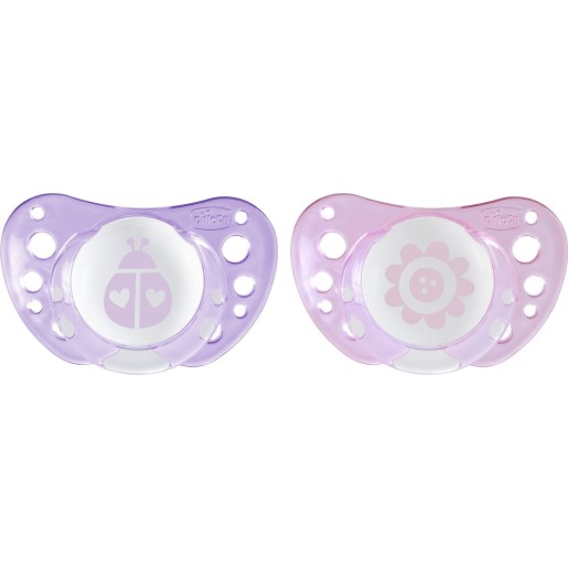 Chicco Ορθοδοντικές Πιπίλες Σιλικόνης Για 0-6 Μηνών Ροζ 2τμχ Chicco Ορθοδοντικές Πιπίλες Σιλικόνης Για 0-6 Μηνών Ροζ 2τμχ