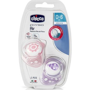Chicco Ορθοδοντικές Πιπίλες Σιλικόνης Για 0-6 Μηνών Ροζ 2τμχ Chicco Ορθοδοντικές Πιπίλες Σιλικόνης Για 0-6 Μηνών Ροζ 2τμχ