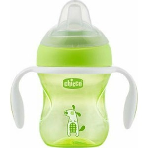 Chicco Εκπαιδευτικό Μπιμπερό Transition Cup Με Λαβές Πράσινο 4m+ 200ml Chicco Εκπαιδευτικό Μπιμπερό Transition Cup Με Λαβές Πράσινο 4m+ 200ml