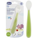 Chicco Βρεφικό Κουτάλι από Σιλικόνη Πράσινο Για 6+ Μηνών Chicco Βρεφικό Κουτάλι από Σιλικόνη Πράσινο Για 6+ Μηνών