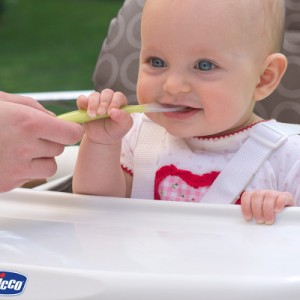 Chicco Βρεφικό Κουτάλι από Σιλικόνη Πράσινο Για 6+ Μηνών