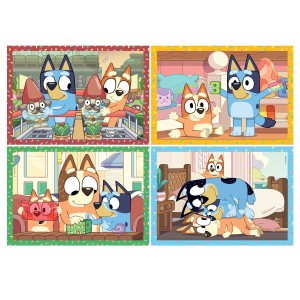 Clementoni Παιδικό Παζλ 4 in 1 Super Color Bluey 12-16-20-24tmx Clementoni Παιδικό Παζλ 4 in 1 Super Color Bluey 12-16-20-24tmx