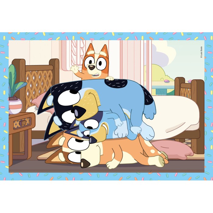 Clementoni Παιδικό Παζλ 4 in 1 Super Color Bluey 12-16-20-24tmx Clementoni Παιδικό Παζλ 4 in 1 Super Color Bluey 12-16-20-24tmx