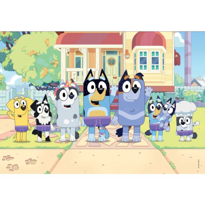 Clementoni Παιδικό Παζλ Super Color Bluey 2x60τμχ 4+ Χρονών Clementoni Παιδικό Παζλ Super Color Bluey 2x60τμχ 4+ Χρονών