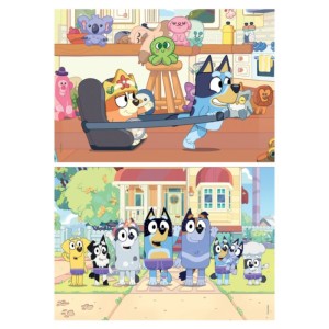 Clementoni Παιδικό Παζλ Super Color Bluey 2x60τμχ 4+ Χρονών 