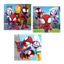 Clementoni Παιδικό Παζλ Super Color Marvel Spidey Και Οι Απίθανοι Φίλοι Του 3x48τμχ 5+ Χρονών
