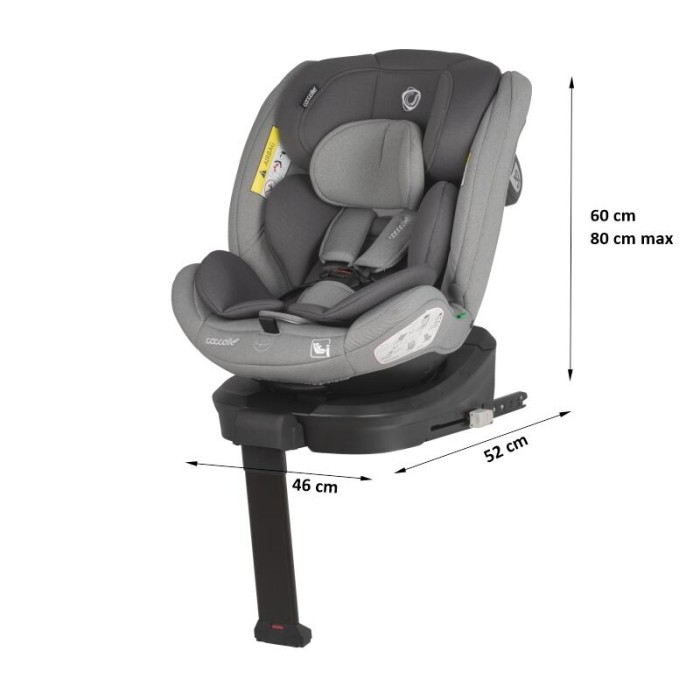 Coccolle Κάθισμα Αυτοκινήτου iSize 40-150 cm Sidra Moonlit Γκρι Coccolle Κάθισμα Αυτοκινήτου iSize 40-150 cm Sidra Moonlit Γκρι