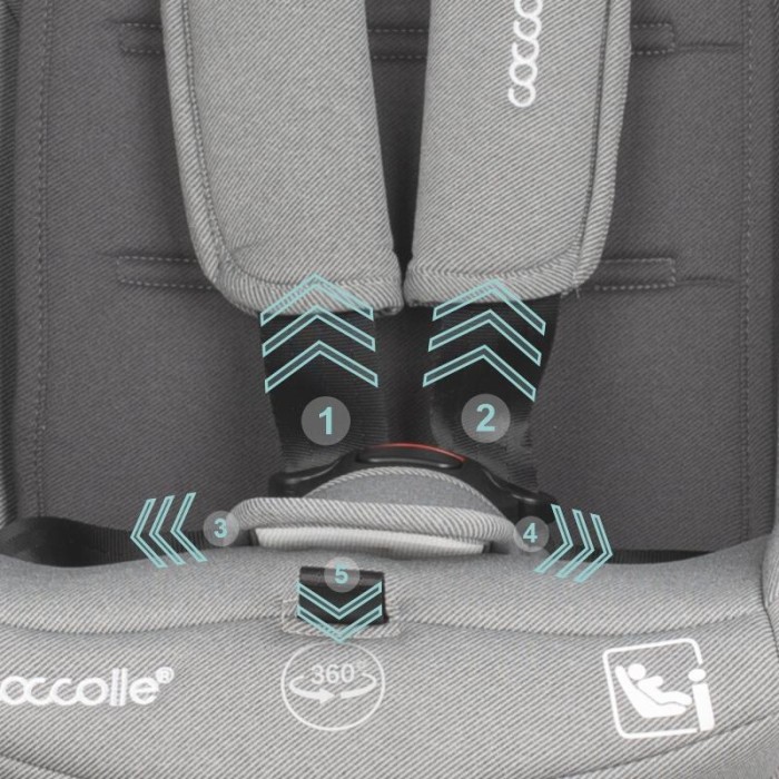 Coccolle Κάθισμα Αυτοκινήτου iSize 40-150 cm Sidra Moonlit Γκρι Coccolle Κάθισμα Αυτοκινήτου iSize 40-150 cm Sidra Moonlit Γκρι