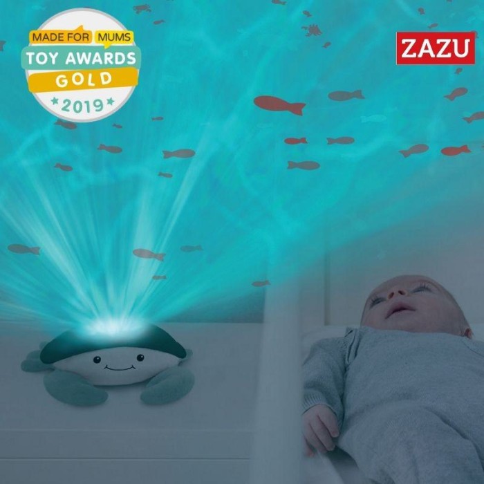 Cody Κάβουρας βρεφικός προβολέας με κινούμενα ψαράκια & λευκούς ήχους ωκεανού Zazu