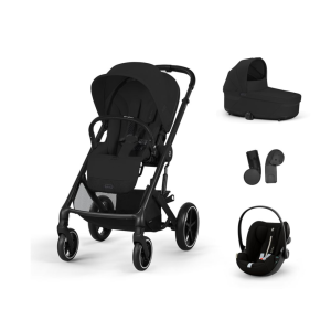 CYBEX Πολυκαρότσι 3in1 Balios S Lux 2024-2025 BLK Moon Black Με Κάθισμα Cloud G i-size Plus Moon Black