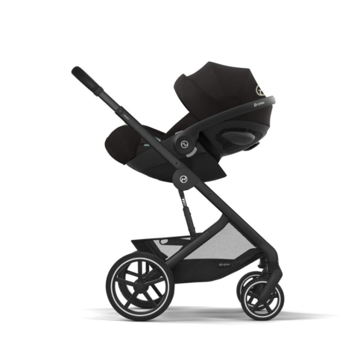 CYBEX Πολυκαρότσι 3in1 Balios S Lux 2024-2025 Black Frame Moon Black Με Κάθισμα Cloud G i-size Plus Moon Black + Βάση Isofix Base G