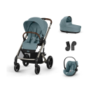 CYBEX Πολυκαρότσι 3in1 Balios S Lux 2024-2025 TPE Stormy Blue Με Κάθισμα Cloud G i-size Plus Stormy Blue