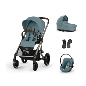 CYBEX Πολυκαρότσι 3in1 Balios S Lux 2024-2025 TPE Stormy Blue Με Κάθισμα Cloud G i-size Plus Stormy Blue