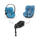 CYBEX Πολυκαρότσι 3in1 Balios S Lux 2024-2025 Taupe Frame Almond Beige Με Κάθισμα Cloud G i-size Plus Almond Beige + Βάση Isofix Base G