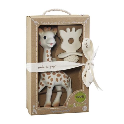 Σόφι Καμηλοπάρδαλη  Σετ Μασητικό Σόφι Και Δακτύλιος Οδοντοφυϊας Από Φυσικό Καουτσούκ