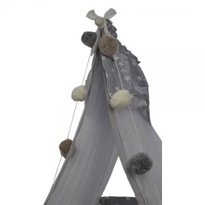 Διακοσμητική Γιρλάντα Με Pom Pom Μπεζ Bebe Stars