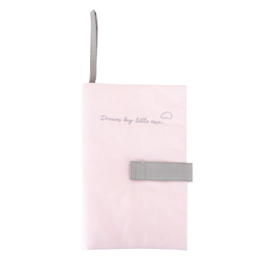 Υφασμάτινη Θήκη για Πάνες Και Μωρομάντηλα Με Κέντημα Dream Big Pink Kikka Boo