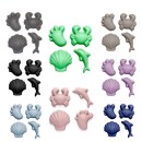 Scrunch Σετ Πτυσσόμενο κουβαδάκι με φτυαράκι Sage Green