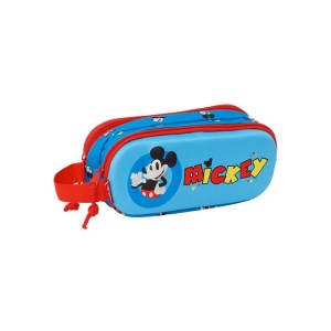 Διπλή κασετίνα 3D Mickey Mouse Safta