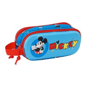 Διπλή κασετίνα 3D Mickey Mouse Safta