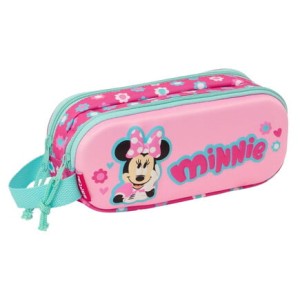 Διπλή κασετίνα 3D Minnie Mouse Safta