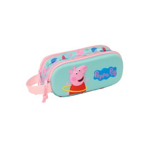 Διπλή κασετίνα 3D Peppa Pig Safta