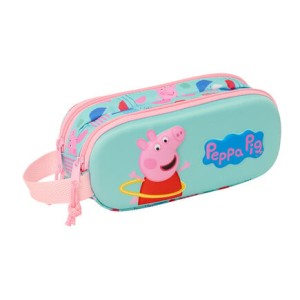 Διπλή κασετίνα 3D Peppa Pig Safta