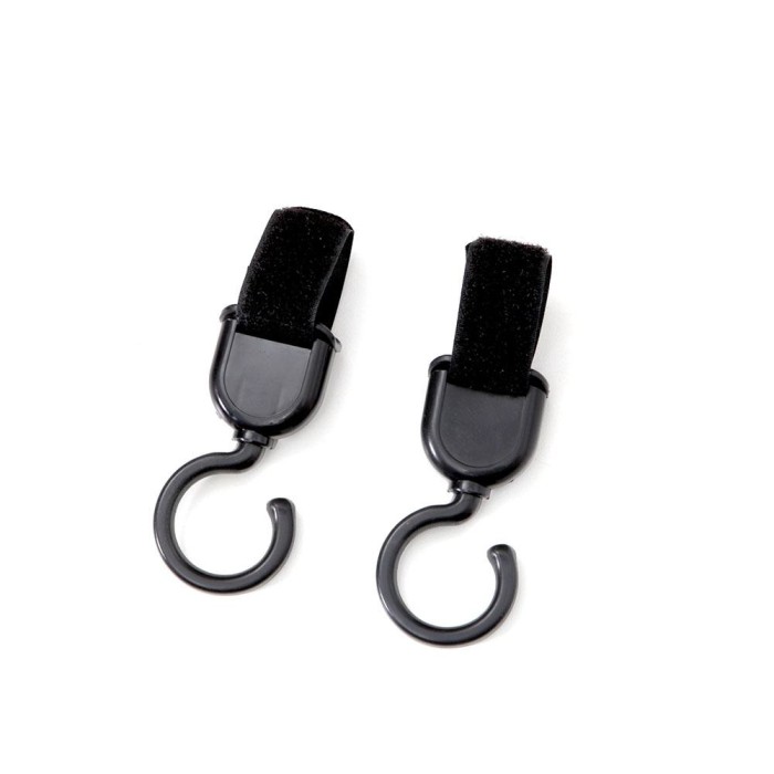 Διπλοί Γάντζοι Καροτσιού Μαύροι 1602