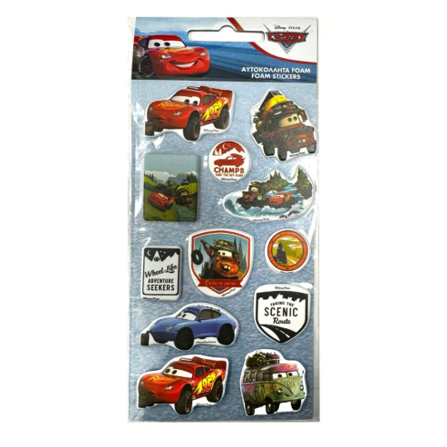 Disney Cars Adventure Puffy Σετ Αυτοκόλλητων Disney Cars Adventure Puffy Σετ Αυτοκόλλητων
