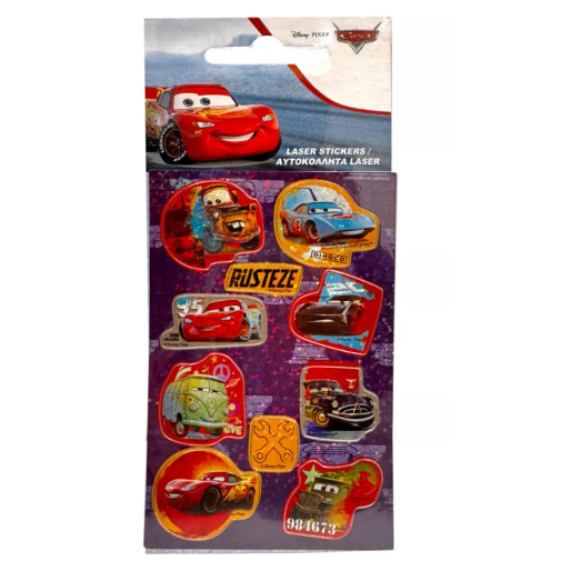 Disney Cars Adventures Σετ Ολογραφικών Αυτοκόλλητων