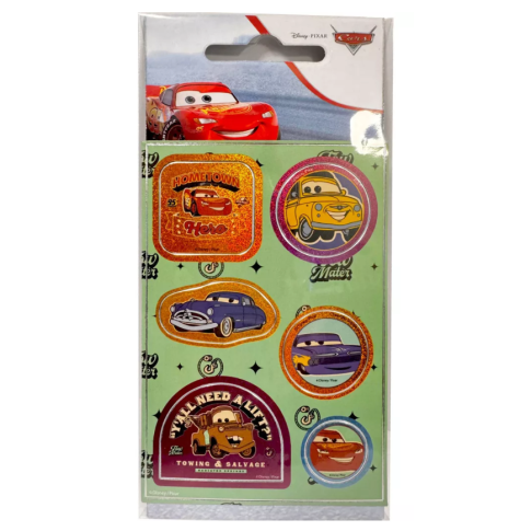 Disney Cars  Σετ Ολογραφικών Αυτοκόλλητων