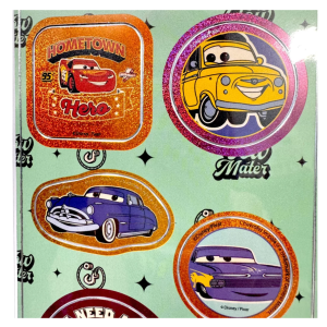 Disney Cars Σετ Ολογραφικών Αυτοκόλλητων Disney Cars Σετ Ολογραφικών Αυτοκόλλητων