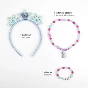 Disney Frozen Royal Blue Σετ Κοσμημάτων Και Στέκα Για Τα Μαλλιά Disney Frozen Royal Blue Σετ Κοσμημάτων Και Στέκα Για Τα Μαλλιά