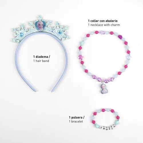 Disney Frozen Royal Blue Σετ Κοσμημάτων Και Στέκα Για Τα Μαλλιά
