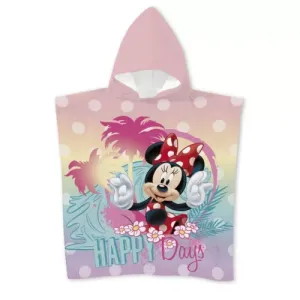 Disney Minnie Happy Days Παιδικό Πόντσο  55x110cm (Quick Dry)