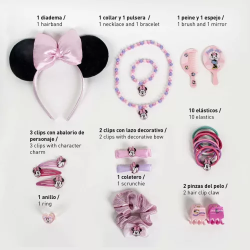 Disney Minnie Makeover Σετ Κοσμήματα Και Αξεσουάρ Μαλλιών