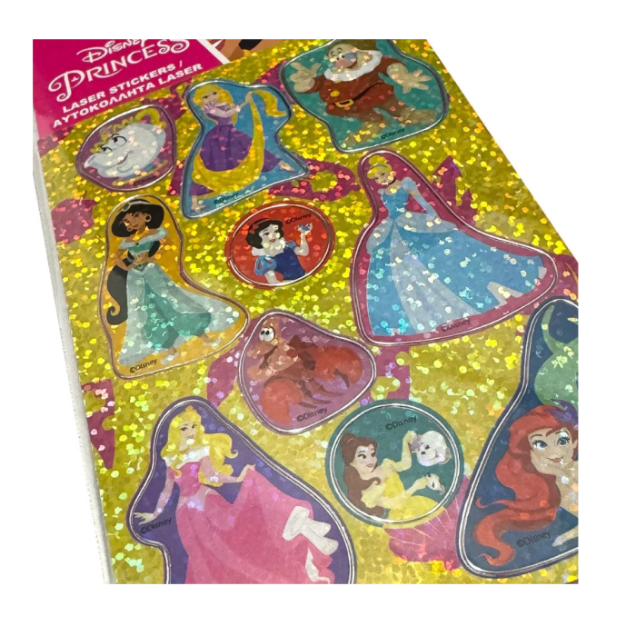 Disney Princess Σετ Λαμπερών Ολογραφικών Αυτοκόλλητων
