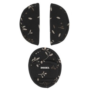 Dooky Μαξιλαράκια ζώνης Romantic Leaves Μαύρο