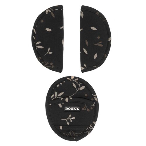 Dooky Μαξιλαράκια ζώνης Romantic Leaves Μαύρο