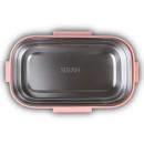 Δοχείο Φαγητού Ανοξείδωτο Ορθογώνιο We Care Ροζ 800ml Nava Δοχείο Φαγητού Ανοξείδωτο Ορθογώνιο We Care Ροζ 800ml Nava