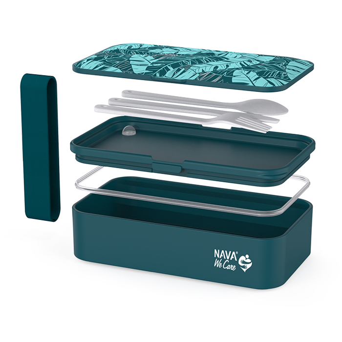 Δοχείο Φαγητού Πλαστικό Ορθογώνιο We Care Πετρόλ 650ml Nava Δοχείο Φαγητού Πλαστικό Ορθογώνιο We Care Πετρόλ 650ml Nava