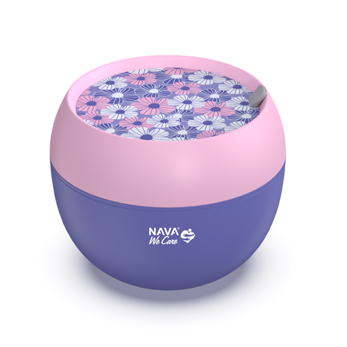 Δοχείο Φαγητού Πλαστικό Στρογγυλό We Care Μωβ 800ml Nava Δοχείο Φαγητού Πλαστικό Στρογγυλό We Care Μωβ 800ml Nava