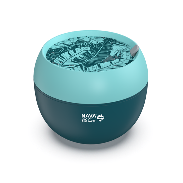 Δοχείο Φαγητού Πλαστικό Στρογγυλό We Care Πετρόλ 800ml Nava Δοχείο Φαγητού Πλαστικό Στρογγυλό We Care Πετρόλ 800ml Nava