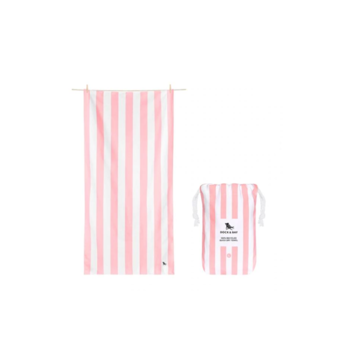 Dock & Bay: Πετσέτα θαλάσσης Quickdry Cabana - Malibu Pink L (160x90εκ.) Dock & Bay: Πετσέτα θαλάσσης Quickdry Cabana - Malibu Pink L (160x90εκ.)
