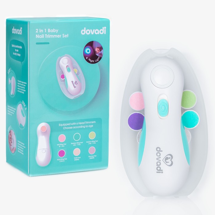 Dovadi Ηλεκτρική Βρεφική Λίμα Με 6 Ανταλλακτικές Κεφαλές