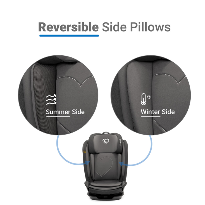 Dovadi Κάθισμα Αυτοκινήτου i-size 100-150cm isofix 15-36kg Angel Metallic Grey