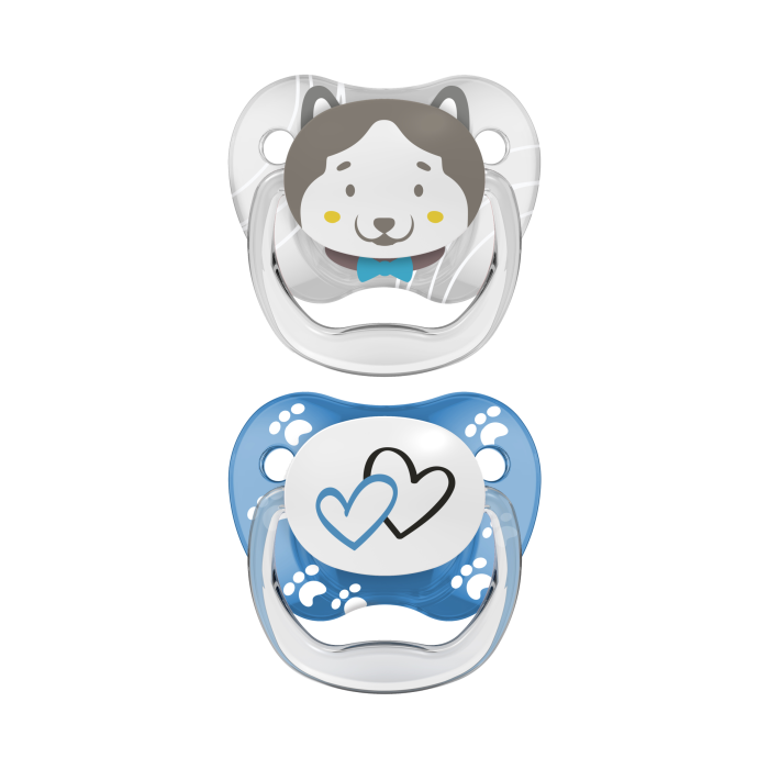 Dr Brown Ορθοδοντικές Πιπίλες Σιλικόνης PreVent 6-18m Μπλε/Γκρι Dr Brown Ορθοδοντικές Πιπίλες Σιλικόνης PreVent 6-18m Μπλε/Γκρι