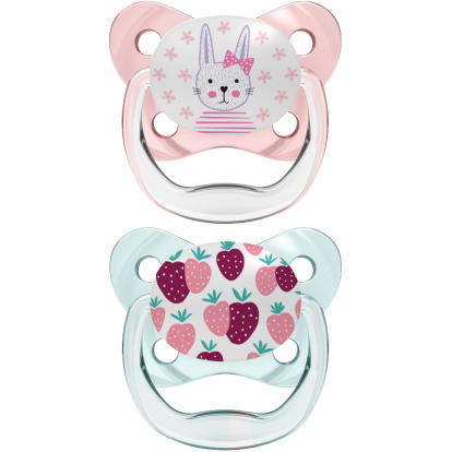 Dr Brown Ορθοδοντικές Πιπίλες Σιλικόνης PreVent 0-6m Ροζ/Μέντα Dr Brown Ορθοδοντικές Πιπίλες Σιλικόνης PreVent 0-6m Ροζ/Μέντα