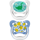 Dr Brown Ορθοδοντικές Πιπίλες Σιλικόνης Πεταλούδα PreVent 6-18m Grey/Blue