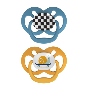 Dr. Brown's Advantage Πιπίλα Σιλικόνης Μπλε/Κίτρινο 6-18m